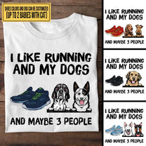 Personalized Love Running And Dogs Shirt