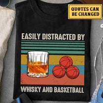 I Like Whisky And Basketball - Personalized Shirt