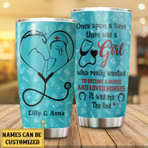 Personalized A Girl Who Really Wanted To Become A Nurse And Loved Horse Tumbler