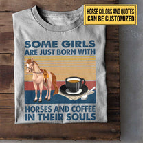 Like Horses And Coffee - Personalized Shirt