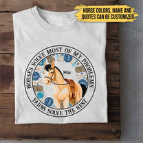 Love Horses And Yarns - Personalized Shirt