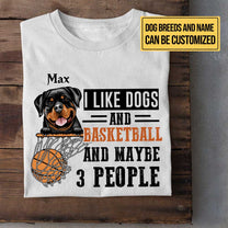 Personalized I Like Dogs And Basketball Shirt