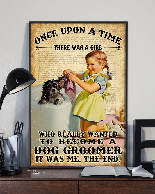 Once Upon A Time Girl Dog Groomer Poster