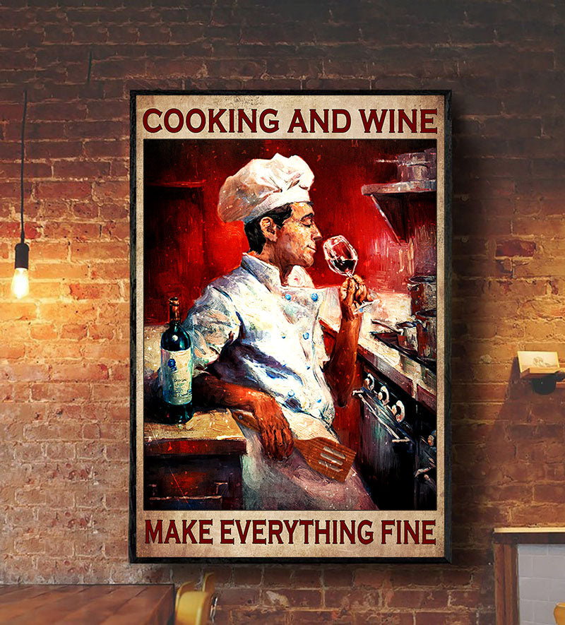 That's What I Do I Cook I Drink Poster