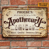 Personalized Apothecary Classic Metal Sign