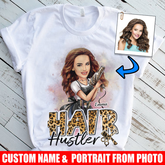 Hair Hustler Custom Hairstylist - Custom Name & Portrait From Photo